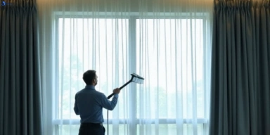 Commercial curtain steam cleaning service eatons-hill hotels offices
