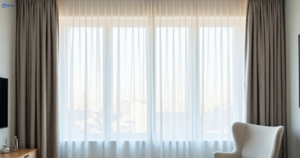 Freshly steam cleaned curtains in eatons-hill QLD