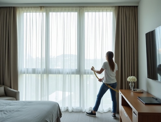 Eatons Hill Sheer Curtain Cleaning